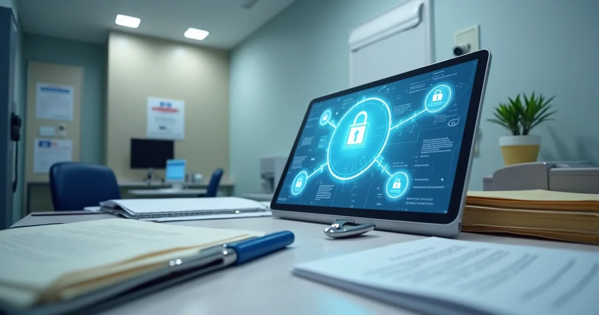 Digitalização de documentos médicos com camadas de segurança visual e trilhas de auditoria 